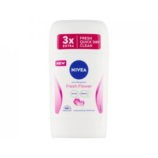 Nivea Fresh Flower Antiperspirant Stick for Women 50ml, 48 Hour Protection Nivea Fresh Flower Antiperspirant Stick for Women 50ml, 48 Hour Protection