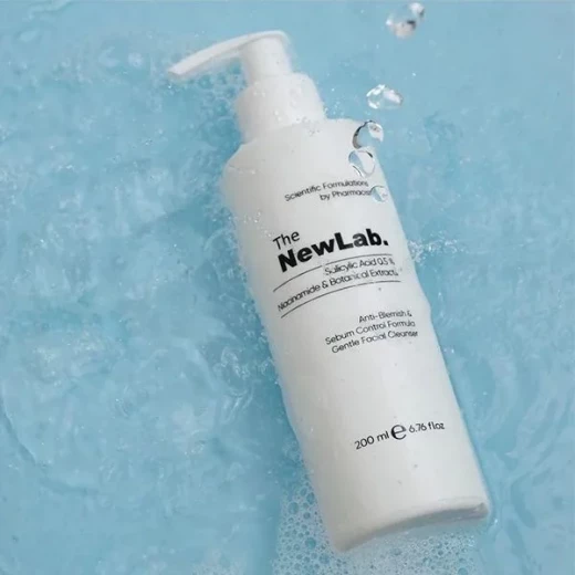 THE NEWLAB Anti-Blemish Facial Cleanser Salicylic Acid 0.5% Niacinamide Botanical Extracts 200ml - The newlab - Image 2