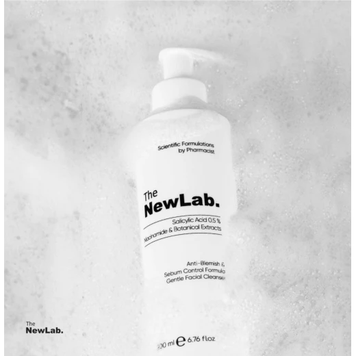 THE NEWLAB Anti-Blemish Facial Cleanser Salicylic Acid 0.5% Niacinamide Botanical Extracts 200ml THE NEWLAB Anti-Blemish Facial Cleanser Salicylic Acid 0.5% Niacinamide Botanical Extracts 200ml