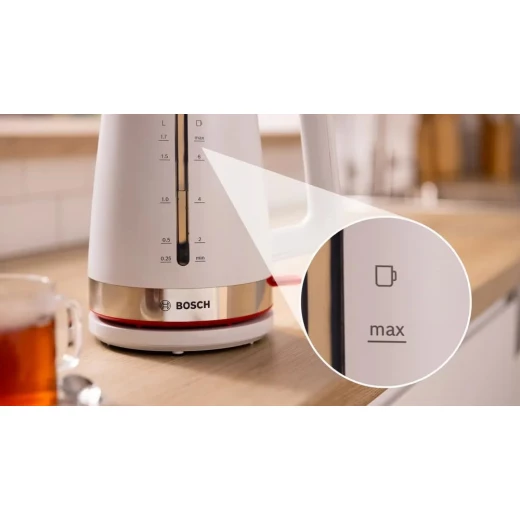 Bosch MyMoment 1.7 Liter Electric Kettle White, Fast Boiling, Auto Shut-Off - BOSCH - Image 2
