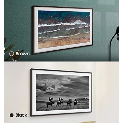 إطار سامسونج The Frame 55 بوصة بيج قابل للتخصيص لتلفزيون QLED: تصميم أنيق وقابل للتخصيص، سهل التركيب، متوافق مع شاشات 55 بوصة - سامسونج - Image 3