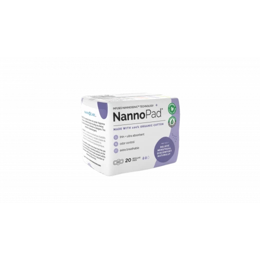 فوط نسائية عضوية من Nannocare مع أجنحة - 20 قطعة نظافة شخصية نسائية عادية - نانوكير - Image 8