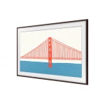 إطار سامسونج القابل للتخصيص لتلفزيونات QLED مقاس 75 بوصة لون بني تصميم أنيق سهل التركيب تجربة مشاهدة محسنة يحمي حواف التلفزيون ترقية أنيقة - سامسونج