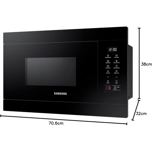 Samsung Solo Microwave Oven with 22L Capacity Black Ceramic Interior Featuring Eco Mode and Multiple Cooking Functions for Convenient Meal Preparation - Samsung - Image 2