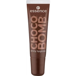 Essence CHOCO BOMB Lip Gloss Brown Shimmering Chocolate Scented 10ml, Long Lasting Shine 01