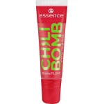 Essence Chili Bomb Lip Gloss 01 Strawberry Salsa Red 10 ml: Plump Lips with a Spicy Kick! Long Lasting, High Shine Finish for a Bold Look - Essence