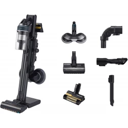 مكنسة كهربائية لاسلكية من سامسونج جيت 95 برو بقوة 210 وات مع أداة Pet Tool+ ومكنسة دوارة بالرش، تنظيف قوي، وقت تشغيل 60 دقيقة، تصميم خفيف الوزن، VS20C9547TB/EU