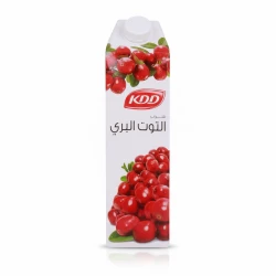 عصير التوت البري من كي دي دي، لتر واحد، مشروب فواكه منعش ولذيذ | نكهة التوت البري طبيعية 100٪ | مثالي لجميع الأعمار