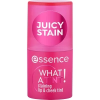 Essence What A Tint! Lip and Cheek Stain Raspberry Vibes, Long Lasting 5g Formula, Dual Purpose Color for Lips and Cheeks, Perfect for a Natural Flush