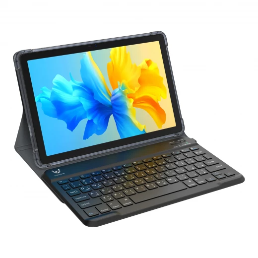Vikusha V M1 Tablet 10.1" Android 15 4+4GB RAM 128GB Storage | Vikusha Holster Keyboard & Cover, Al Maher Card, IPTV 3mo, 10 JD Voucher, Blue - Vikusha - Image 4