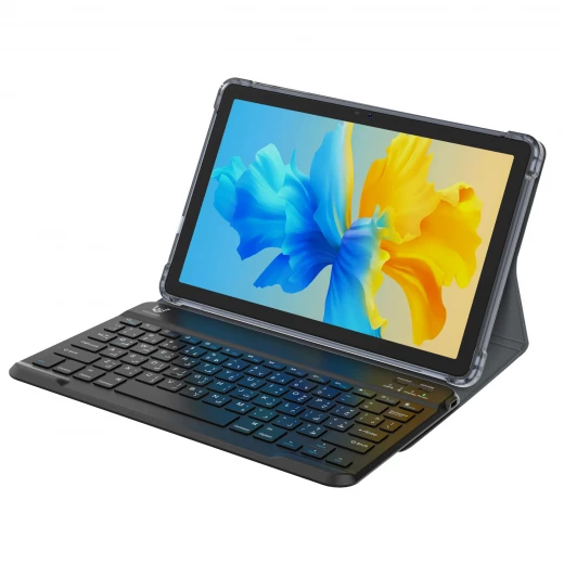 Vikusha V M1 Tablet 10.1" Android 15 4+4GB RAM 128GB Storage | Vikusha Holster Keyboard & Cover, Al Maher Card, IPTV 3mo, 10 JD Voucher, Blue - Vikusha - Image 2