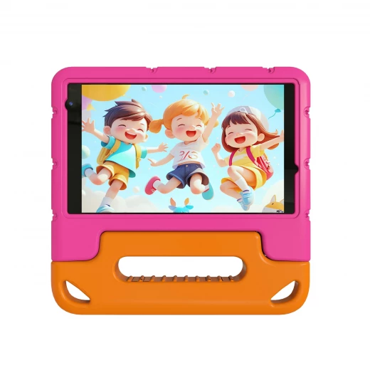 VIKUSHA Kid's Tablet V N7 8" Android 13 64GB | Educational Games, Galaxy Park 50 JD Card, Sponge Protective Cover, Screen Protector Aged 3 to 12, Pink - Vikusha - Image 6