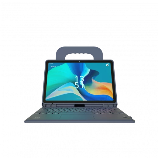 جهاز فيكوشا تابلت V-Z70 10.95" أندرويد 14، 8+8GB رام 256GB روم | ساعة V-70، واقي شاشة، قلم نشط، لوحة مفاتيح وغطاء، بطاقة تعليمية الماهر، اشتراك IPTV 3 أشهر، قسيمة 10 دنانير, أزرق - فيكوشا - Image 2