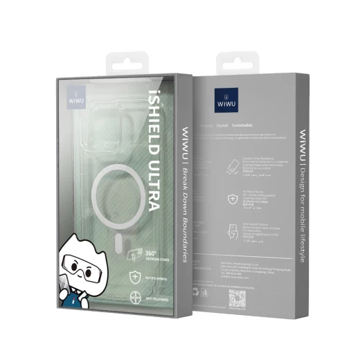 WiWU Invisible Pro iPhone 16 Series Case, Clear, MagSafe Compatible, Shockproof - Wiwu - Image 4