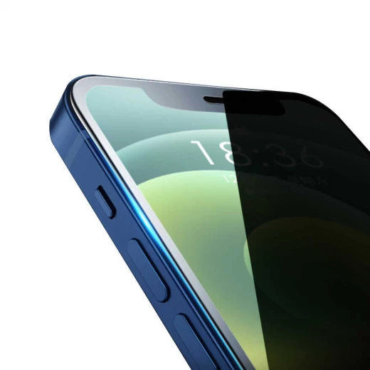 واقي شاشة وي وو iPrivacy HD مضاد للتجسس لهاتف Apple iPhone 12 أسود - وي وُو - Image 4