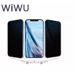 واقي شاشة زجاج مقسى WiWU iPrivacy HD مضاد للتجسس لهاتف iPhone 14 Pro Max مقاس 6.7 بوصة شفاف - وي وُو
