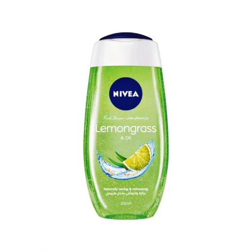 Nivea Refreshing Shower Gel with Oil and Lemongrass Extracts 250ml, Daily Cleansing and Hydration Nivea Refreshing Shower Gel with Oil and Lemongrass Extracts 250ml, Daily Cleansing and Hydration