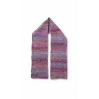 Gifted Yarns , Lovely Scarf , Pink and Gray , 19 x 145 cm