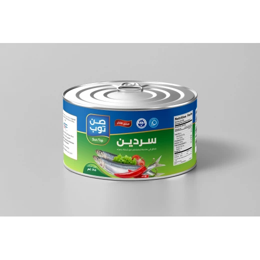 Sun Top Sardines in Tomato Sauce – 185g of premium sardines, rich in protein & omega-3, perfect for quick meals, sandwiches, and healthy recipes Sun Top Sardines in Tomato Sauce – 185g of premium sardines, rich in protein & omega-3, perfect for quick meals, sandwiches, and healthy recipes