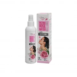 Rozana Rose Water With Glycerin Hydrating Toner 200ml for All Skin Types, Gentle Formula for Daily Skin Care, Soothes and Refreshes the Face and Neck, Paraben Free