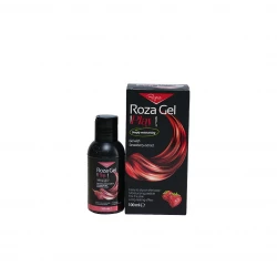 Roza Play Massage 2 In 1 Water Based Lubricant 100ml, Enhances Intimacy Strrawberry