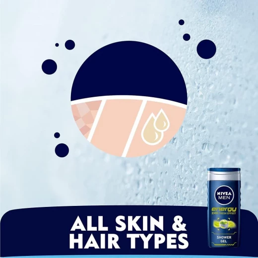 Nivea Men Energy Shower Gel 250ml, Refreshing Body Wash for Men - Nivea - Image 2