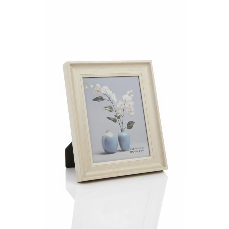 Photo Frame,White Gradient Design, 15 x 20 cm, Elegant Decorative Frame with Printing Option for Home, Office, or Gift Use