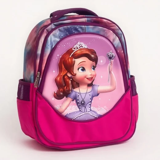 Kids Backpack with Cartoon Design – Pink School Bag Featuring Sofia Character, Lightweight, Durable, and Practical, Perfect for School, Travel, and Daily Activities 12-Inch Kids Backpack with Cartoon Design – Pink School Bag Featuring Sofia Character, Lightweight, Durable, and Practical, Perfect for School, Travel, and Daily Activities 12-Inch