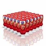 كاتشب الطماطم من دكتور كيتشن، علبة 370 غرام - نكهة غنية ومنعشة، ملمس ناعم وتصميم سهل الضغط للوجبات اليومية 24 حبة - د. كيتشن