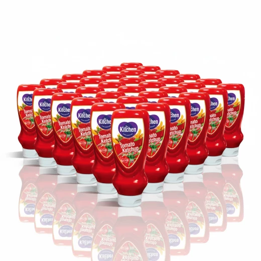 كاتشب الطماطم من دكتور كيتشن، علبة 370 غرام - نكهة غنية ومنعشة، ملمس ناعم وتصميم سهل الضغط للوجبات اليومية 24 حبة كاتشب الطماطم من دكتور كيتشن، علبة 370 غرام - نكهة غنية ومنعشة، ملمس ناعم وتصميم سهل الضغط للوجبات اليومية 24 حبة