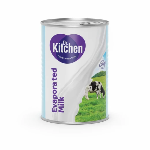 Dr. Kitchen Evaporated Milk 410g, Creamy, Rich Milk for Cooking, Baking, Coffee, and Desserts, Convenient Tin 48 Uuit - Dr. Kitchen - Image 2