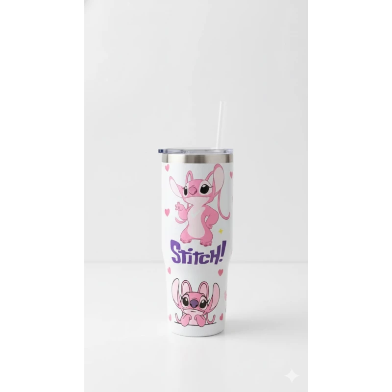 Stitch thermal stainless steel mug - your trusted companion 900 ml