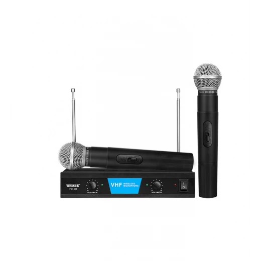 ميكروفون كاريوكي لاسلكي Weisre PGX-208 ثنائي VHF نظام محمول باليد ميكروفون كاريوكي لاسلكي Weisre PGX-208 ثنائي VHF نظام محمول باليد