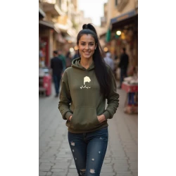 Designless Hoodie Olive Green Small, Rebdawi Design, Cultural & Artistic Inspiration, Comfortable, Stylish Everyday Wear Unisex