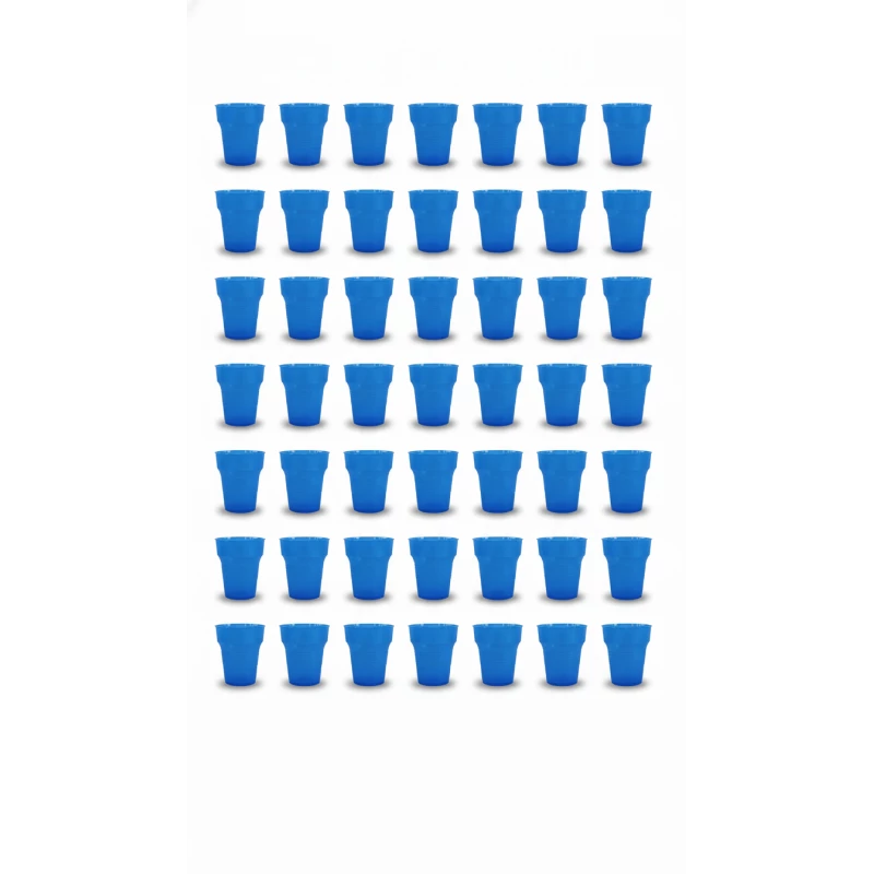 RZ Crystal Blue Plastic Cups 7 oz, Stylish Party & Gathering Cups 25 + 25 pcs Offer - RZ Products