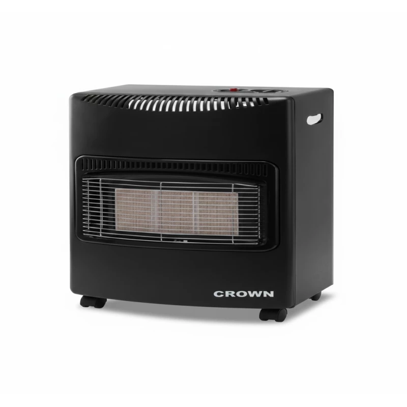 Crown DA‑201 3‑Burner Gas Heater | Ceramic Elements, Touch Control, Efficient Heating - Crown