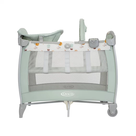 سرير Graco Contour Electra متنقل مع طاولة تغيير، سرير أطفال محمول مع 2 سرعة اهتزاز وتخزين مدمج، مناسب من الولادة حتى 3 سنوات - جراكو - Image 6