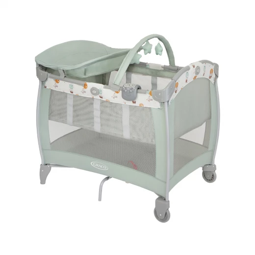 سرير Graco Contour Electra متنقل مع طاولة تغيير، سرير أطفال محمول مع 2 سرعة اهتزاز وتخزين مدمج، مناسب من الولادة حتى 3 سنوات - جراكو - Image 7