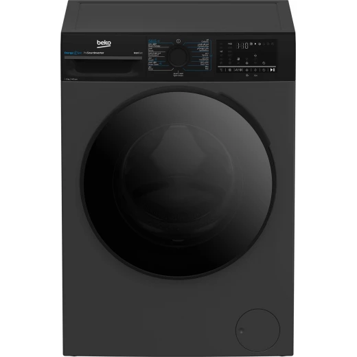 Beko 7kg Wash 4kg Dry Washer Dryer Black Freestanding Quiet 1200rpm BM3WFT412400BS Beko 7kg Wash 4kg Dry Washer Dryer Black Freestanding Quiet 1200rpm BM3WFT412400BS