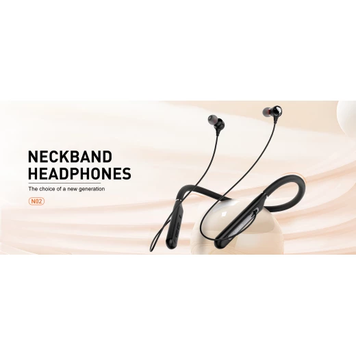 Ldnio N02 Neckband Sports Headphones Wireless Bluetooth Black 16 Hours Playtime - LDNIO - Image 3