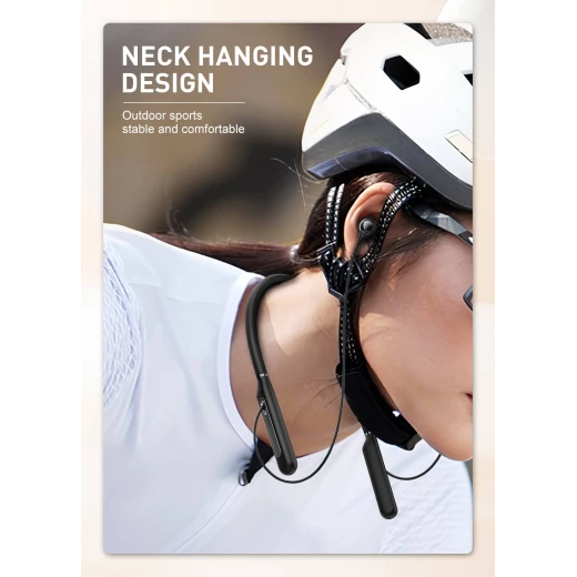 Ldnio N02 Neckband Sports Headphones Wireless Bluetooth Black 16 Hours Playtime - LDNIO - Image 2