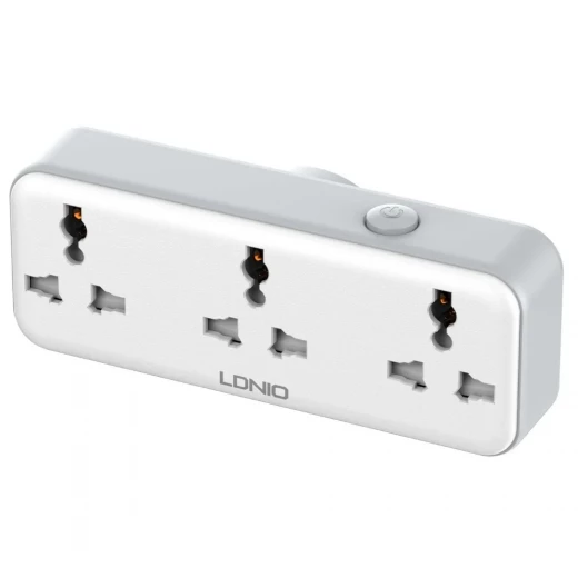 شريط طاقة LDNIO SC3317 محمول 3 منافذ تيار متردد 2 منفذ USB شحن سريع 30 واط - إل دي إن آي أو - Image 4