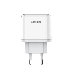 شاحن حائط LDNIO Q1415 USB-C بقوة 45 واط، محول شحن سريع لأجهزة iPhone و iPad وهواتف Android