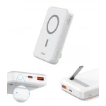 Ldnio PQ16 10000mAh Magnetic Wireless Power Bank with Invisible Stand, 22.5W Fast Charging, White - LDNIO