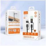 كابل شحن LDNIO LC17 عالمي 4 في 1 من النوع C 65 واط USB-A 50 واط أسود - إل دي إن آي أو