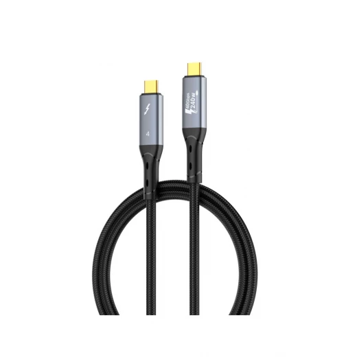 كابل شحن سريع LDNIO TC-11c USB-C إلى USB-C بقوة 240 واط، بطول 1 متر، أسود - إل دي إن آي أو - Image 4