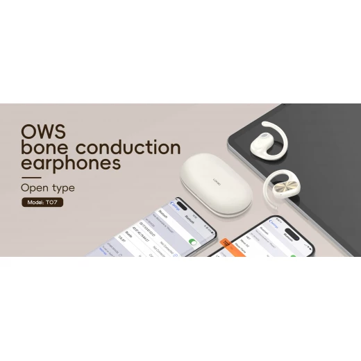 Ldnio T07 OWS Bone Conduction Earbuds Bluetooth 5.3 Black 500mAh Charging Case - LDNIO - Image 4