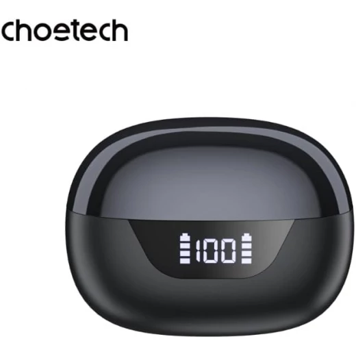 Choetech BH T60 Wireless Earbuds, ENC+ANC, Bluetooth 5.3, Black, Up to 40 Hours Playtime, Fast Charging, IPX4 Water Resistant - Choetech - Image 11