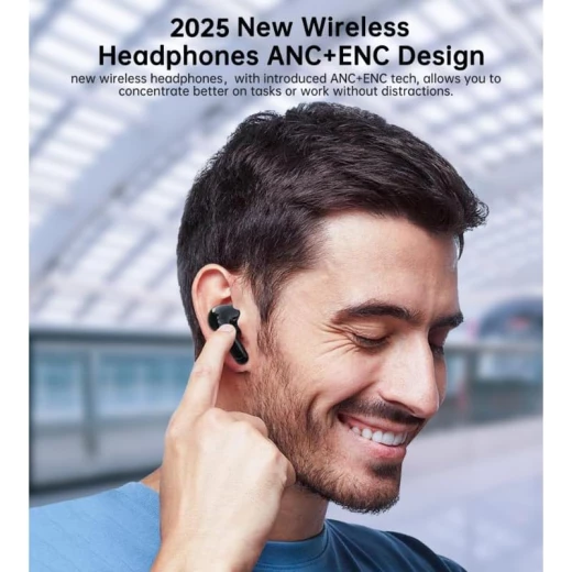 Choetech BH T60 Wireless Earbuds, ENC+ANC, Bluetooth 5.3, Black, Up to 40 Hours Playtime, Fast Charging, IPX4 Water Resistant - Choetech - Image 10
