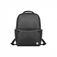 WIWU Osun PU Leather Notebook Backpack, High Quality, Laptop Compartment & Front Pocket, 41x29x12cm, Black